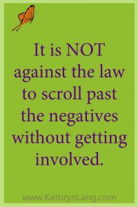 Scroll Past the Facebook Negatives