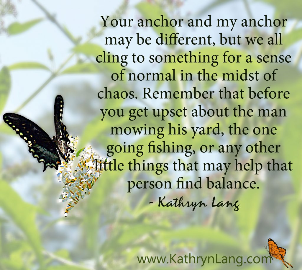 quote of the day - anchor in the chaos