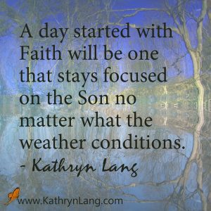 Quote of the day - Start with Faith