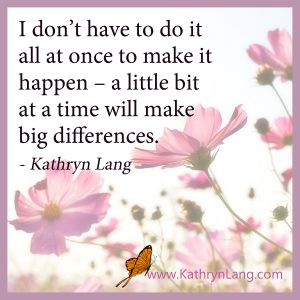 Quote of the day - Little bits to big differences
