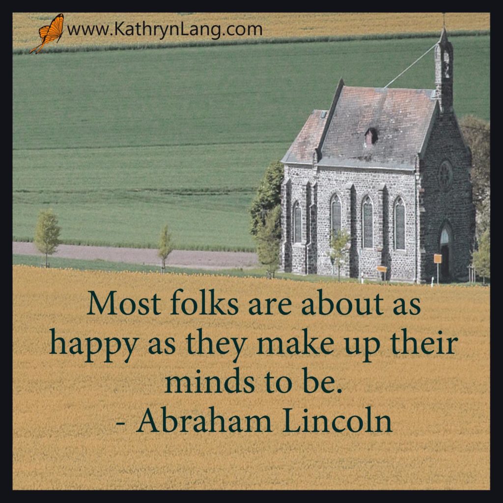 quote - Abraham Lincoln - about as happy