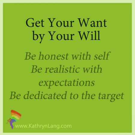 get your want by your will