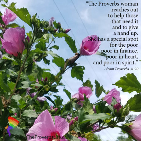 art of true giving from proverbs 31:20
