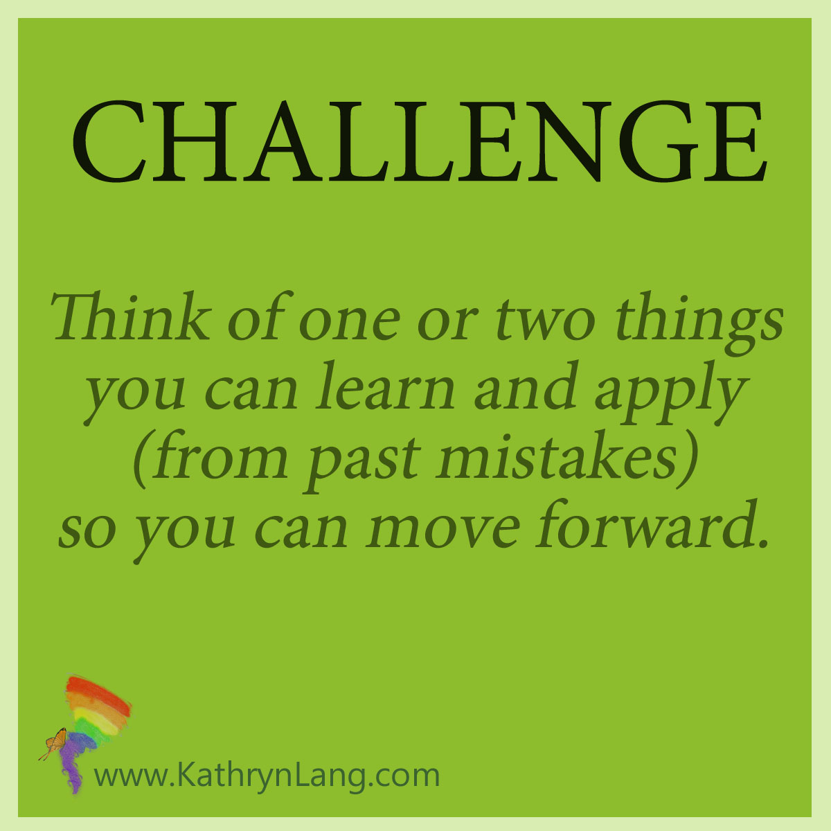 Daily challenge - learn from mistakes
