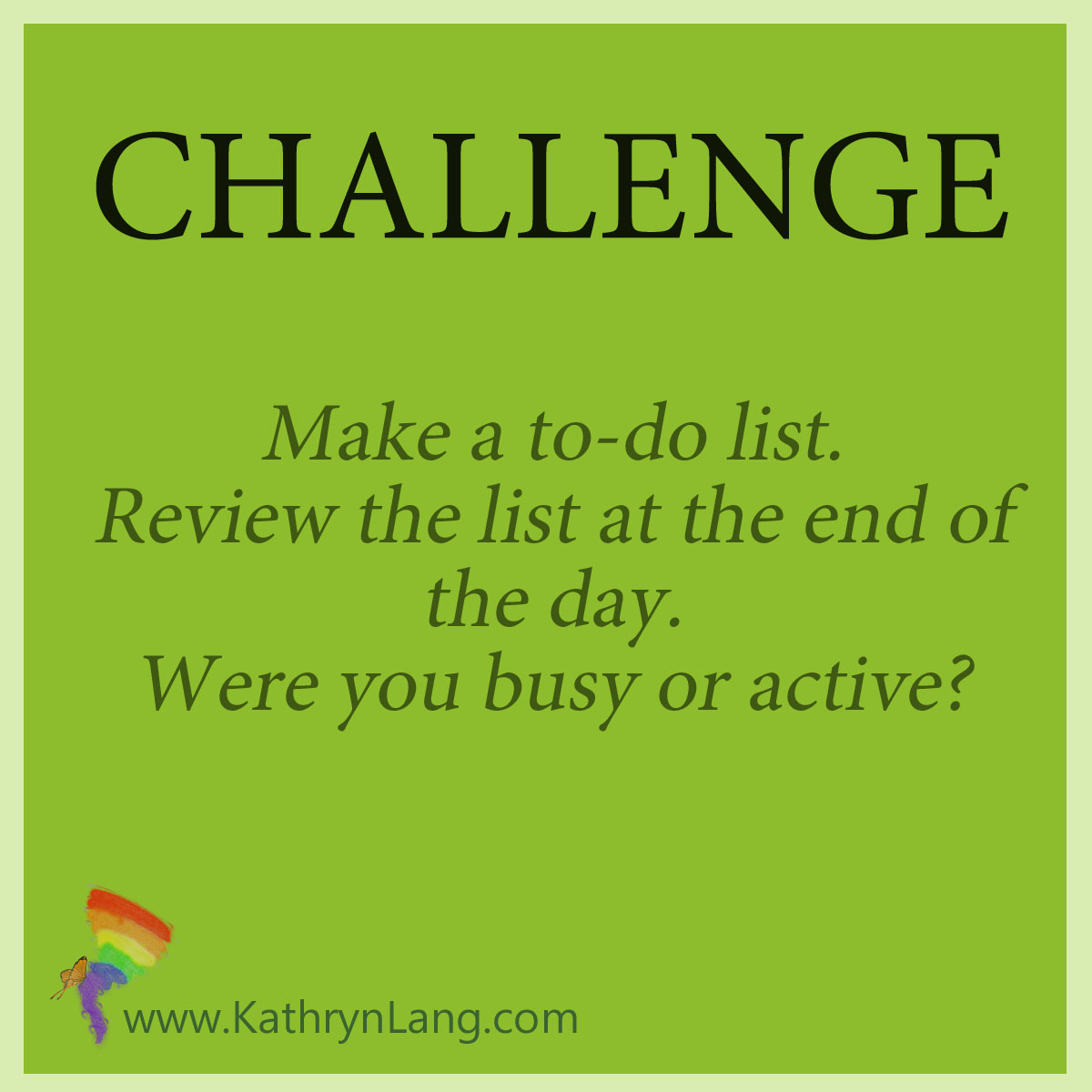 Daily challenge - make a list
