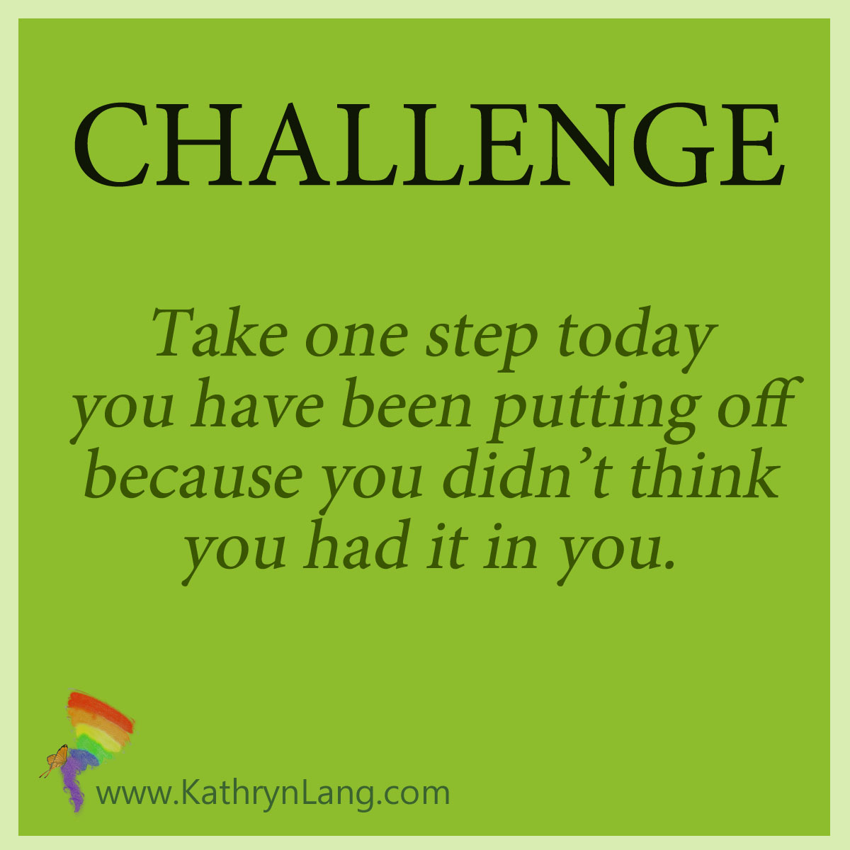 Challenge for July 4 2019 - take a step
