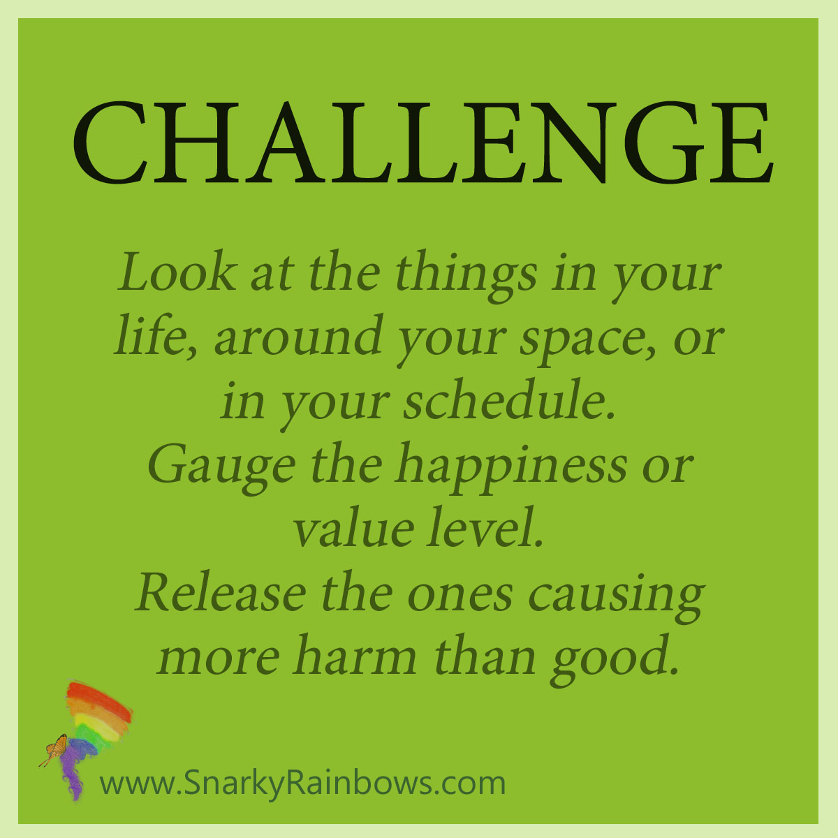 Daily challenge - define your happiness