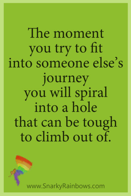 #GrowingHOPE daily quote - don't try to fit