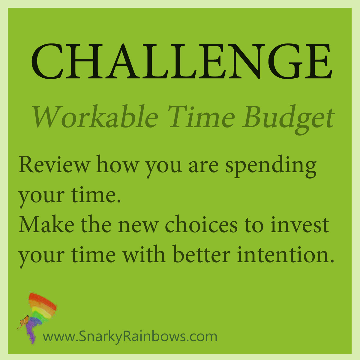 Challenge - Control your time