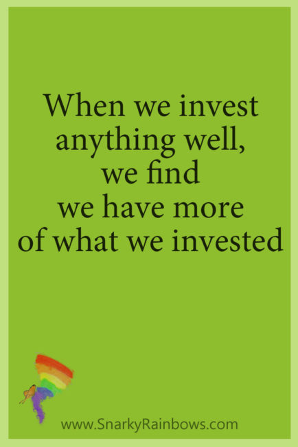 #GrowingHOPE daily - invest