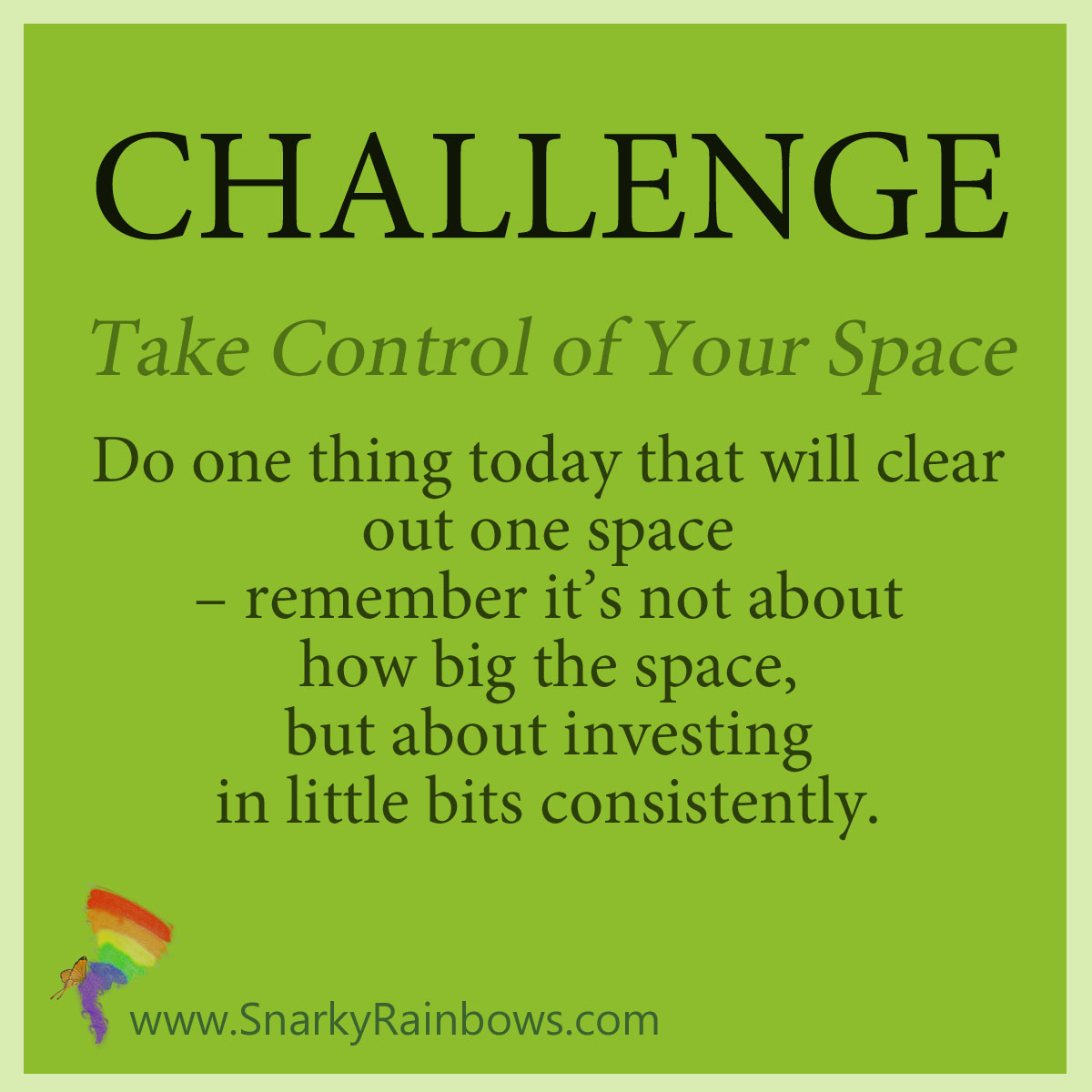 Daily Challenge - take control of your space