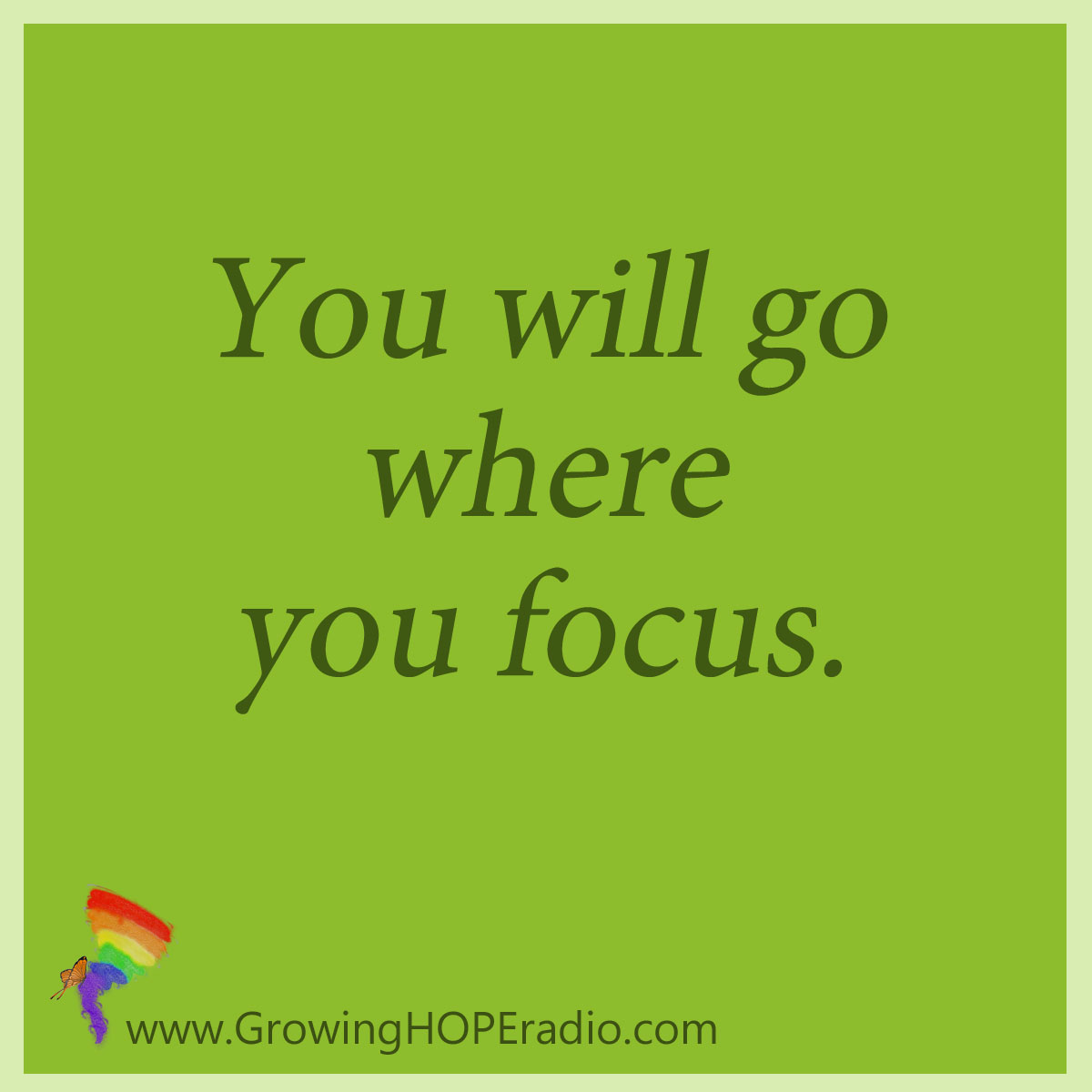 GHD - quote - go where you focus