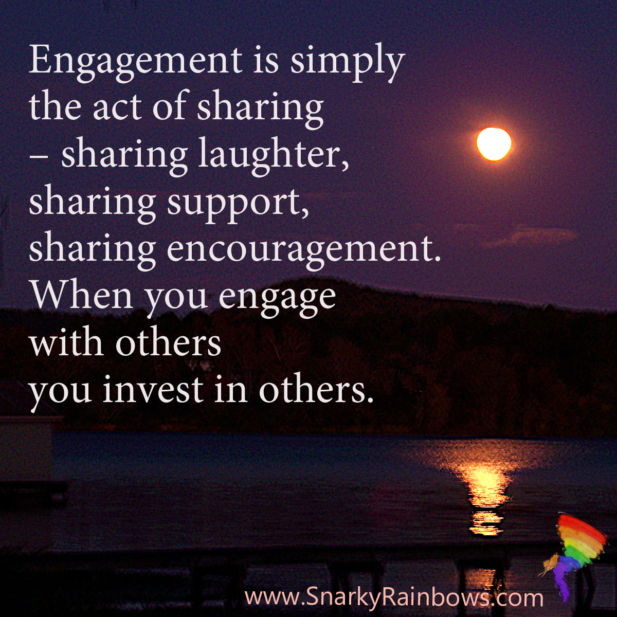 Quote of the Day - engage and share