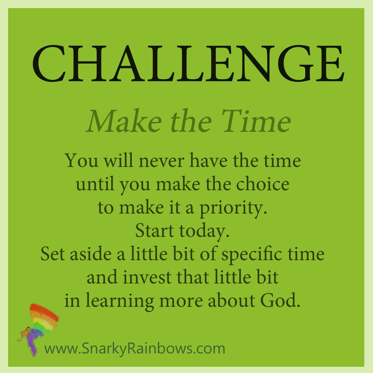 Challenge - make the time