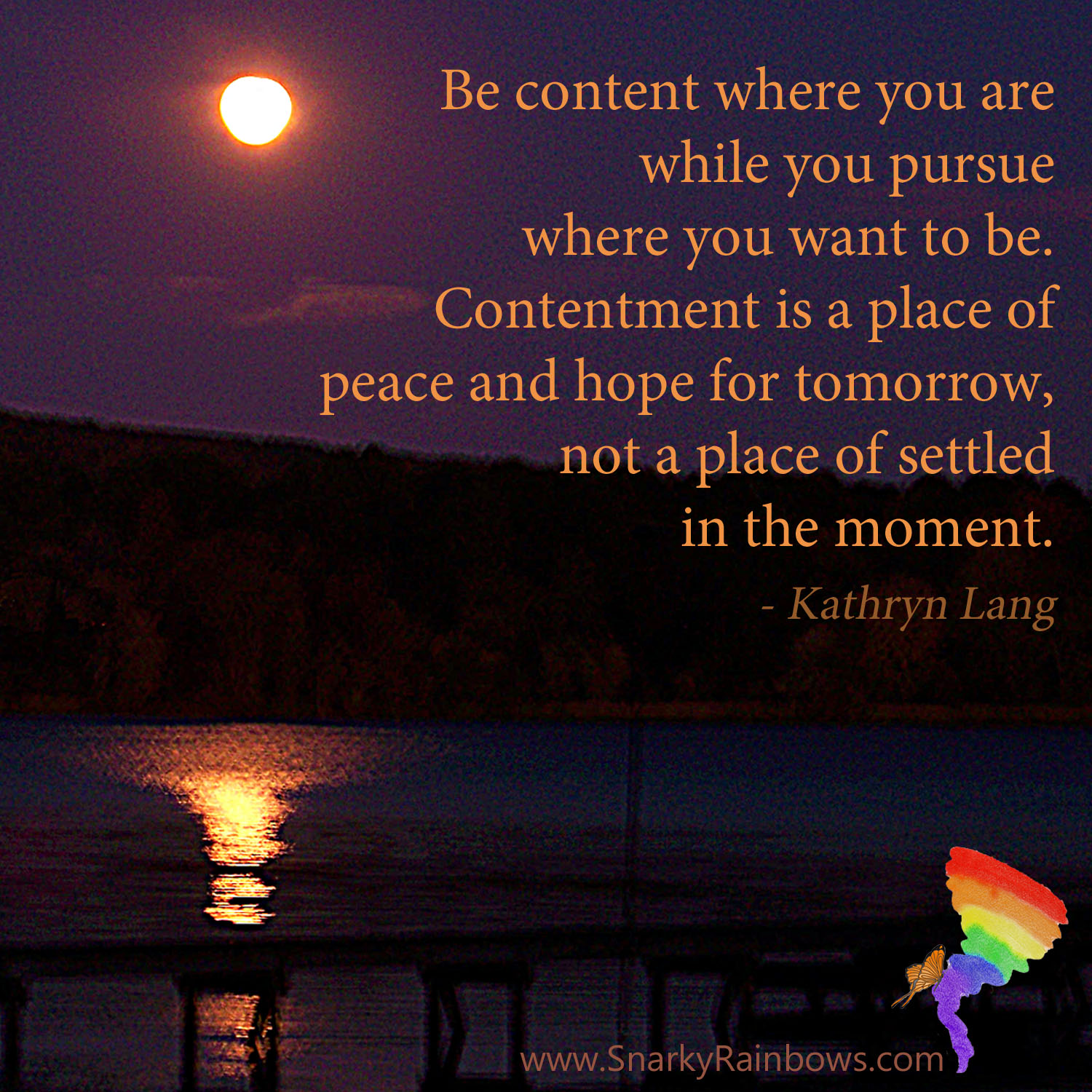 #QuoteoftheDay for November 15 - Find a place of contentment