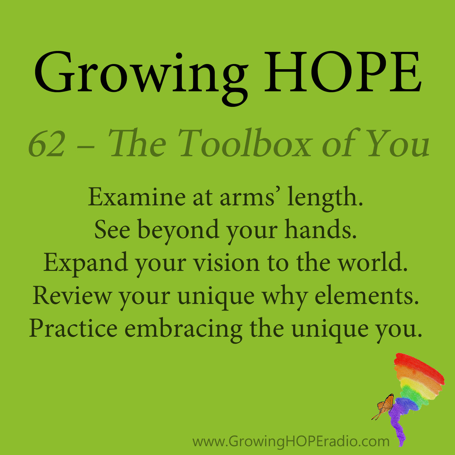 Growing HOPE Daily - 5 Points - Toolbox of You
