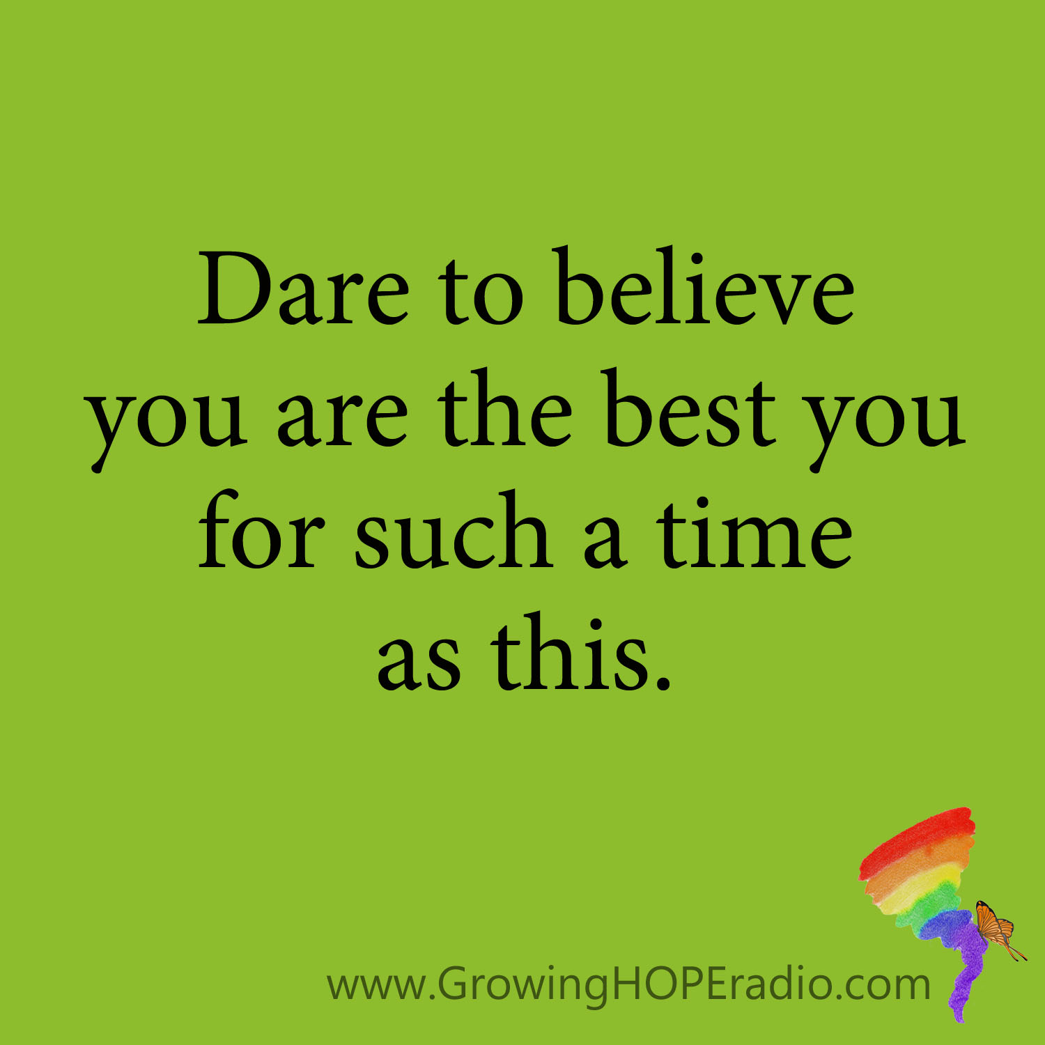 #GrowingHOPE Daily - quote - best you