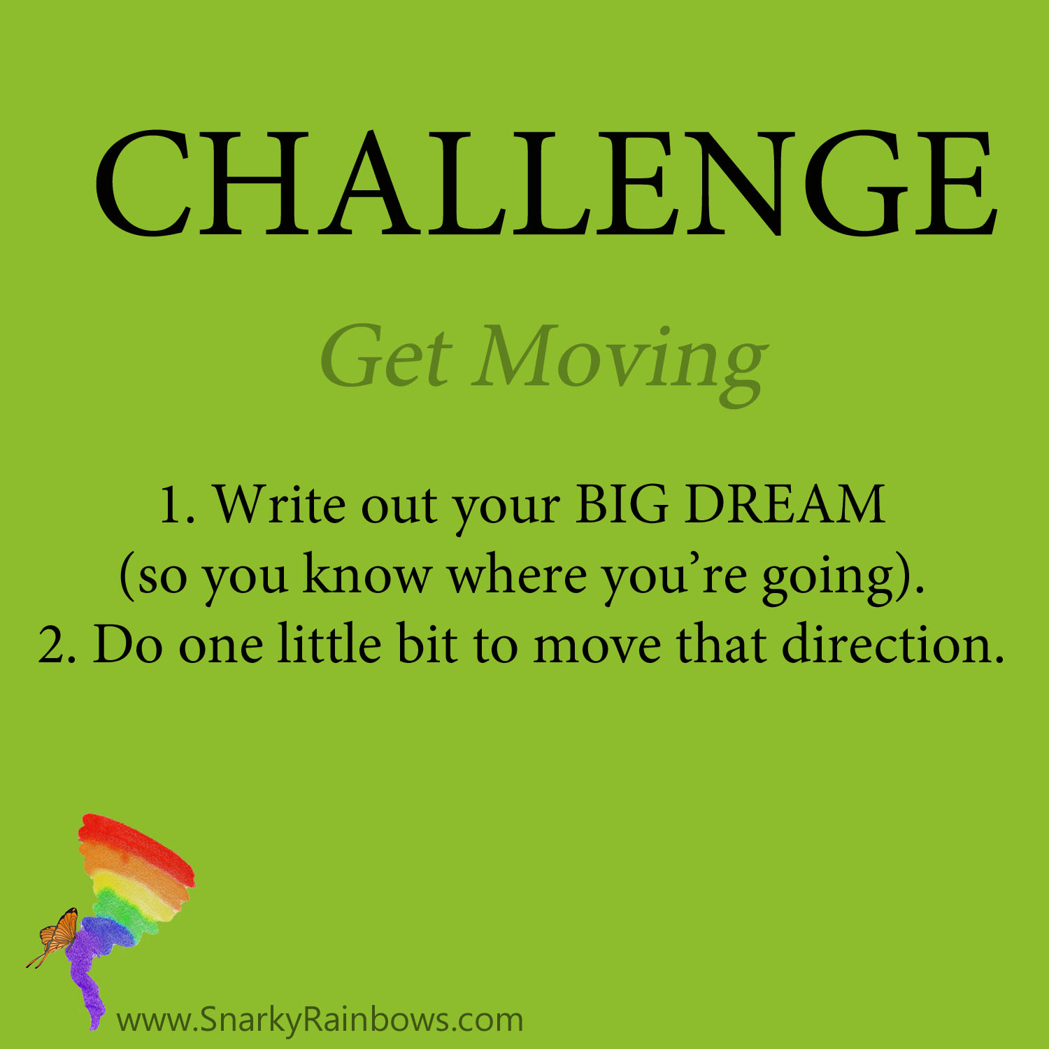 Daily Challenge - get moving