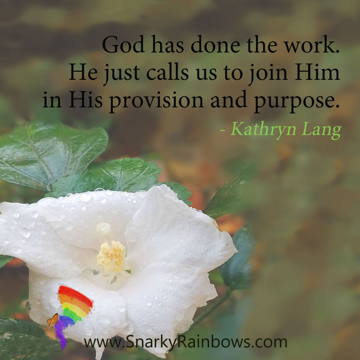 #QuoteoftheDay - God has done the work