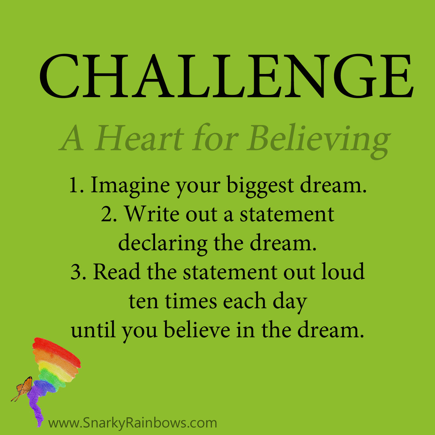 Daily Challenge for December 3, 2019 - heart for believing
