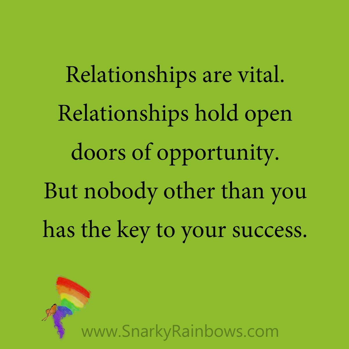 quote - relationships open doors