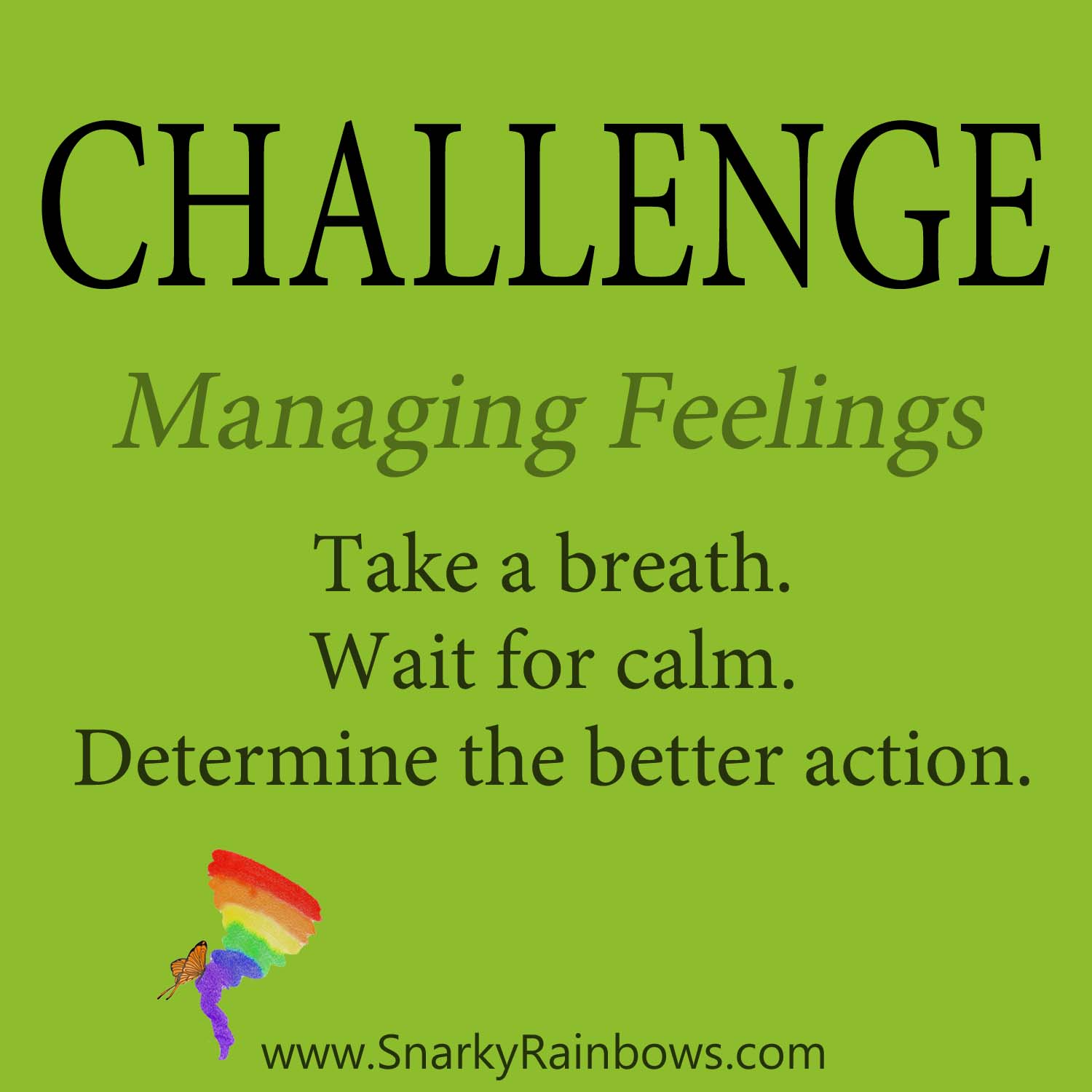 Daily Challenge - managing feelings