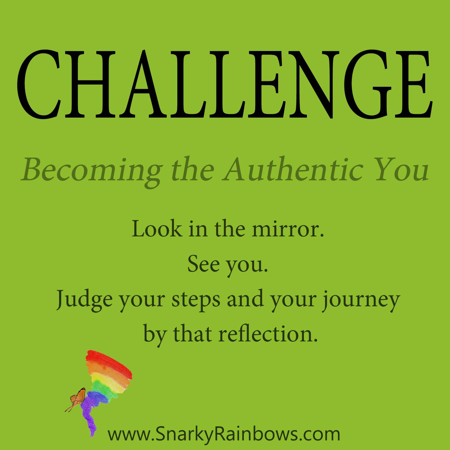 Daily Challenge - becoming authentically you