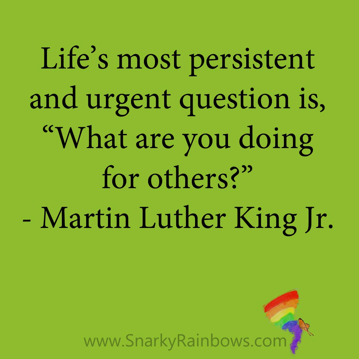 quote - martin luther king jr - doing for others