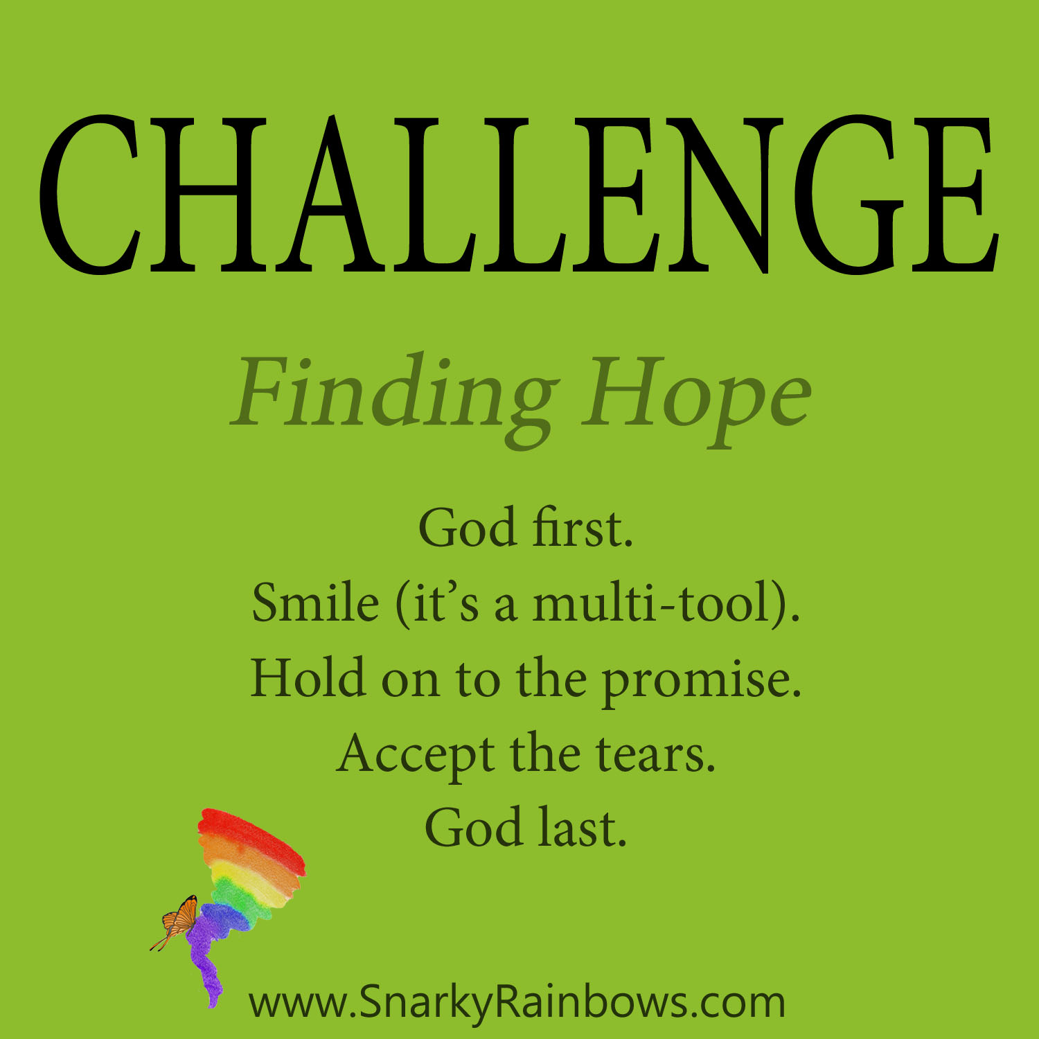 daily challenge - finding hope