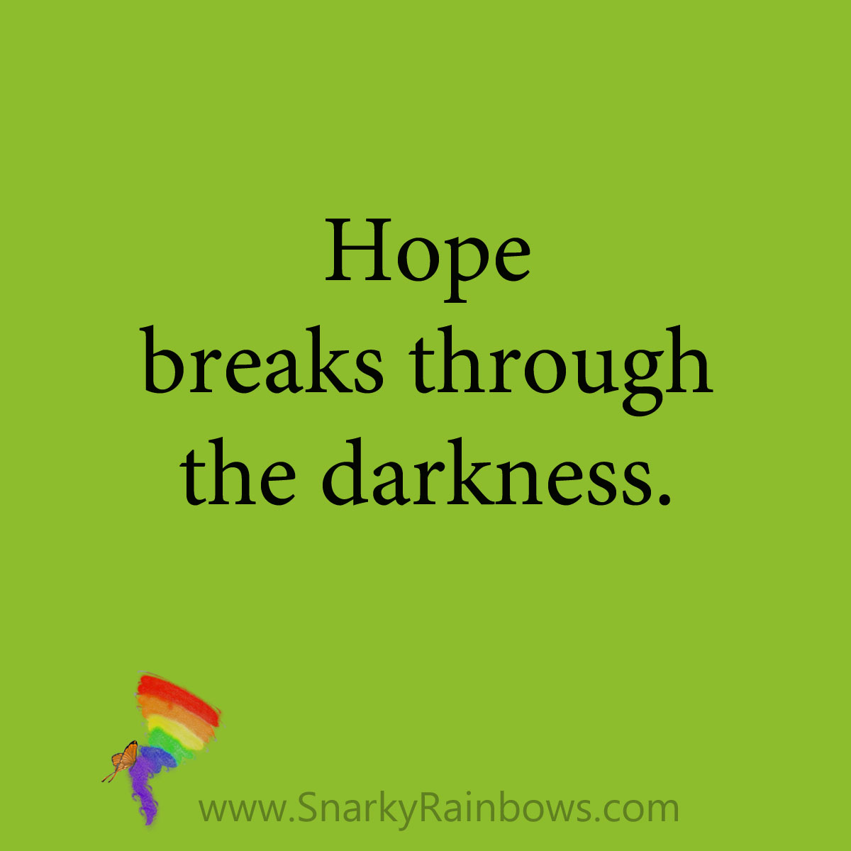 quote - hope breaks through
