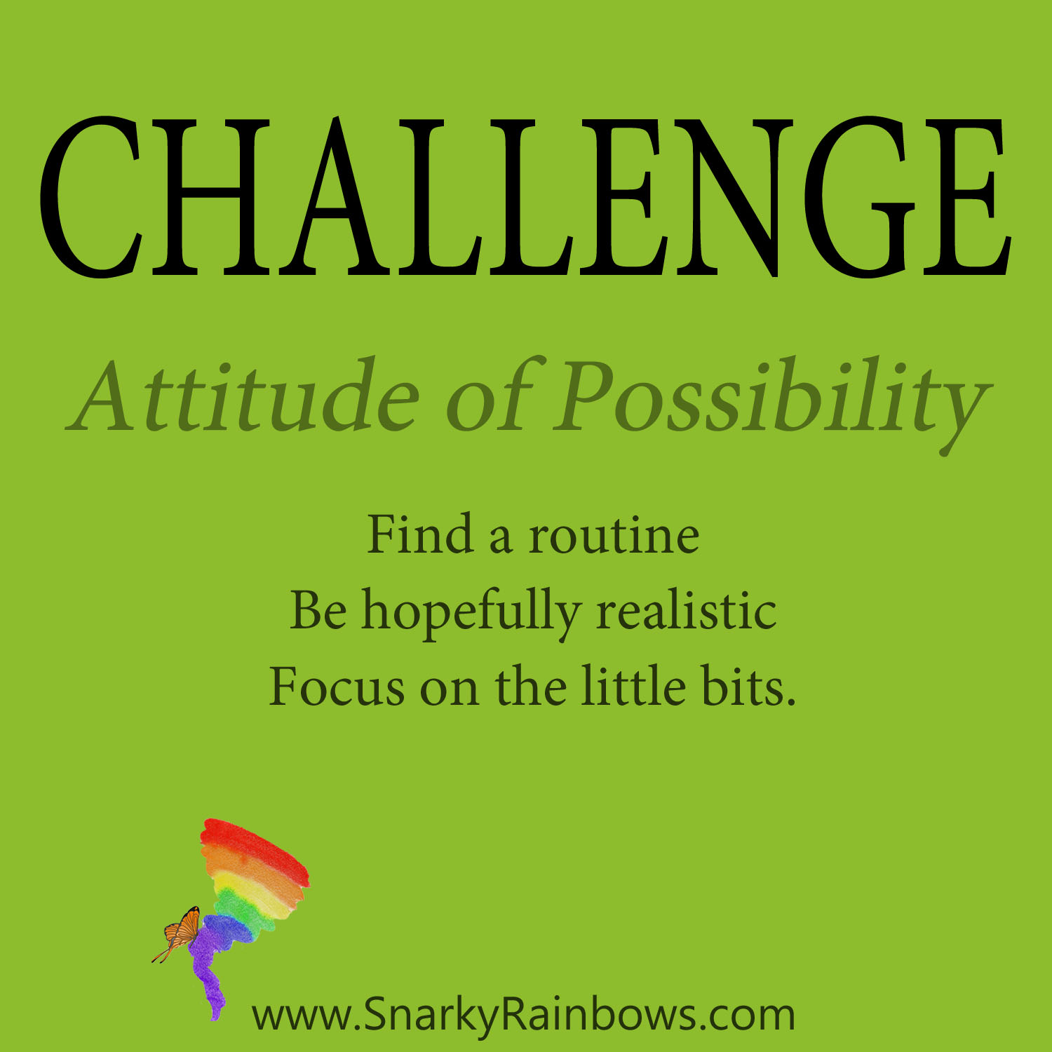 Daily Challenge - attitude of possibility