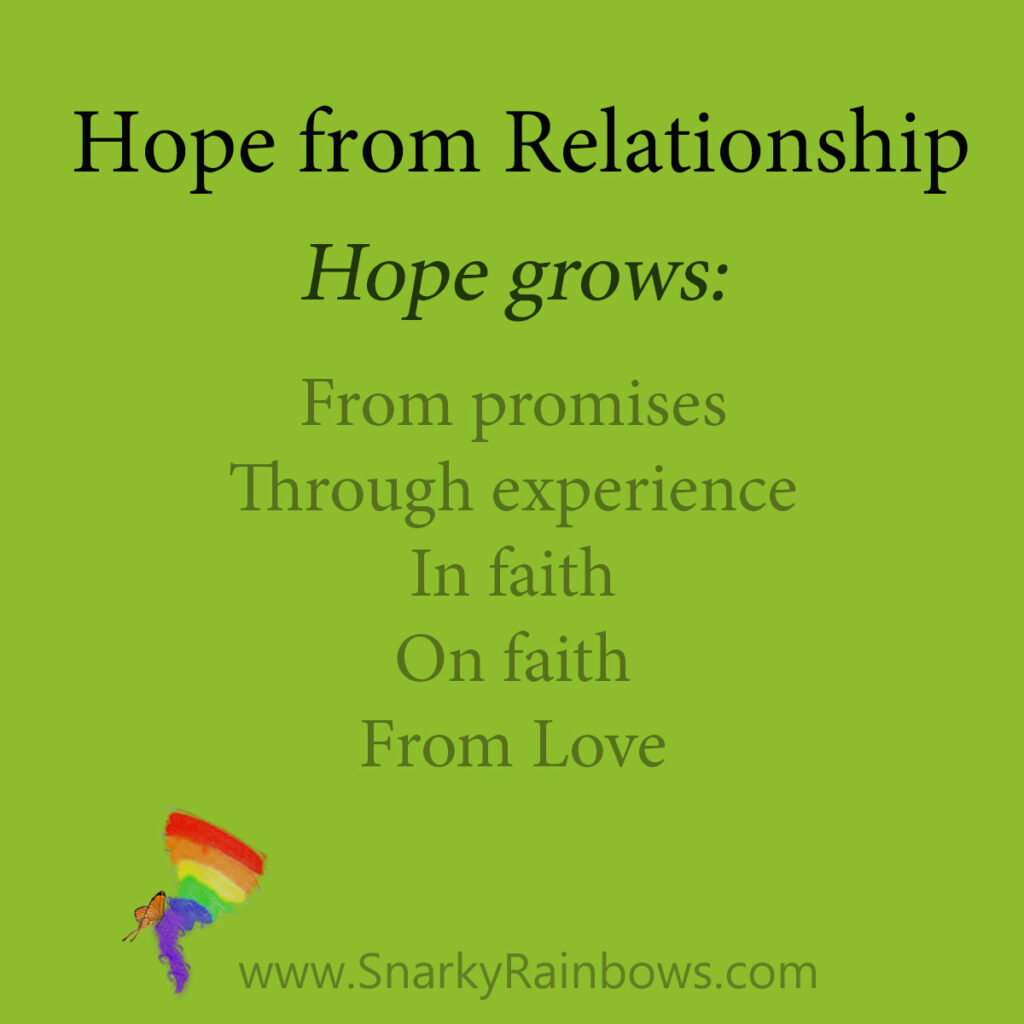Hope defined through relationship with God