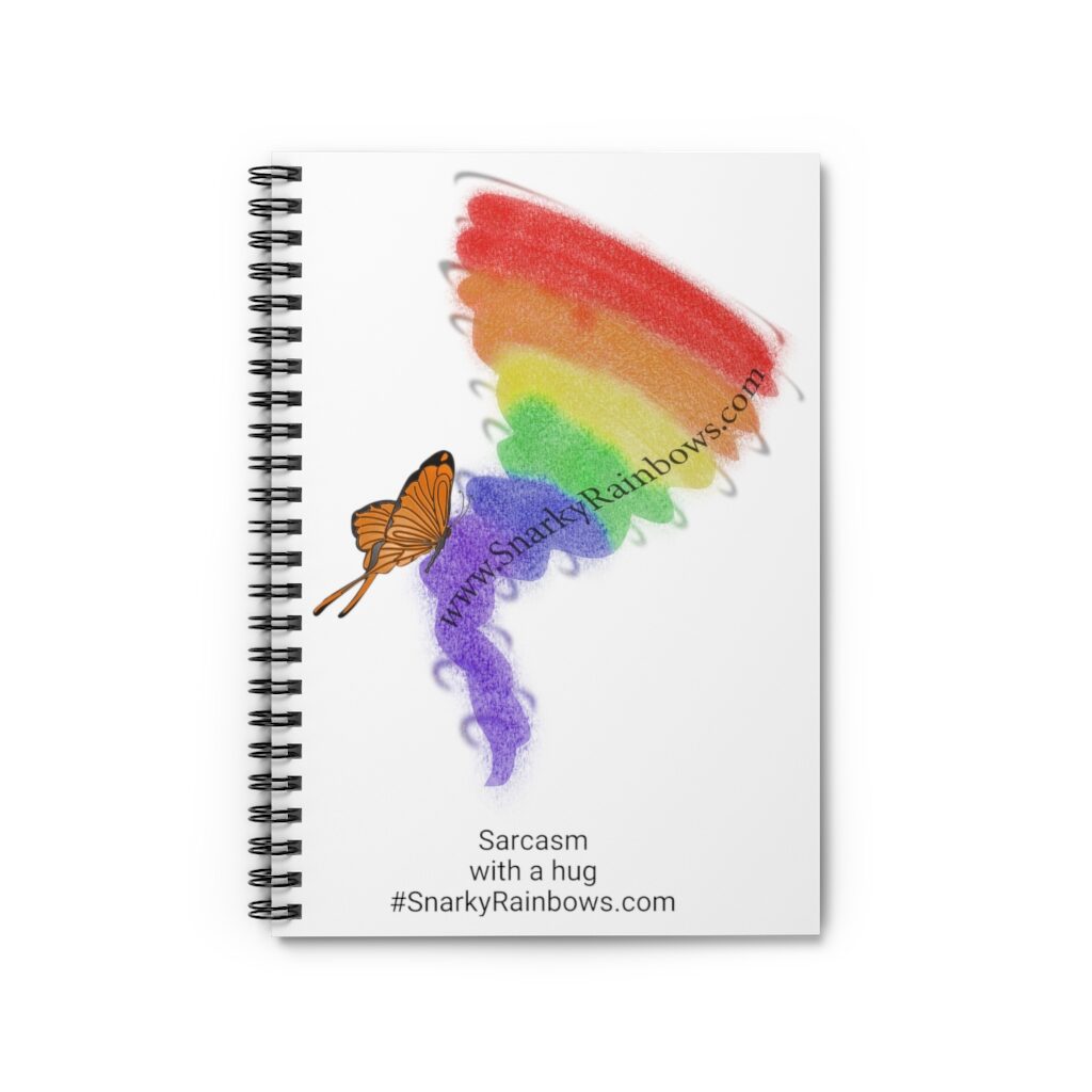 Snarky Rainbows Spiral Notebook - Ruled Line