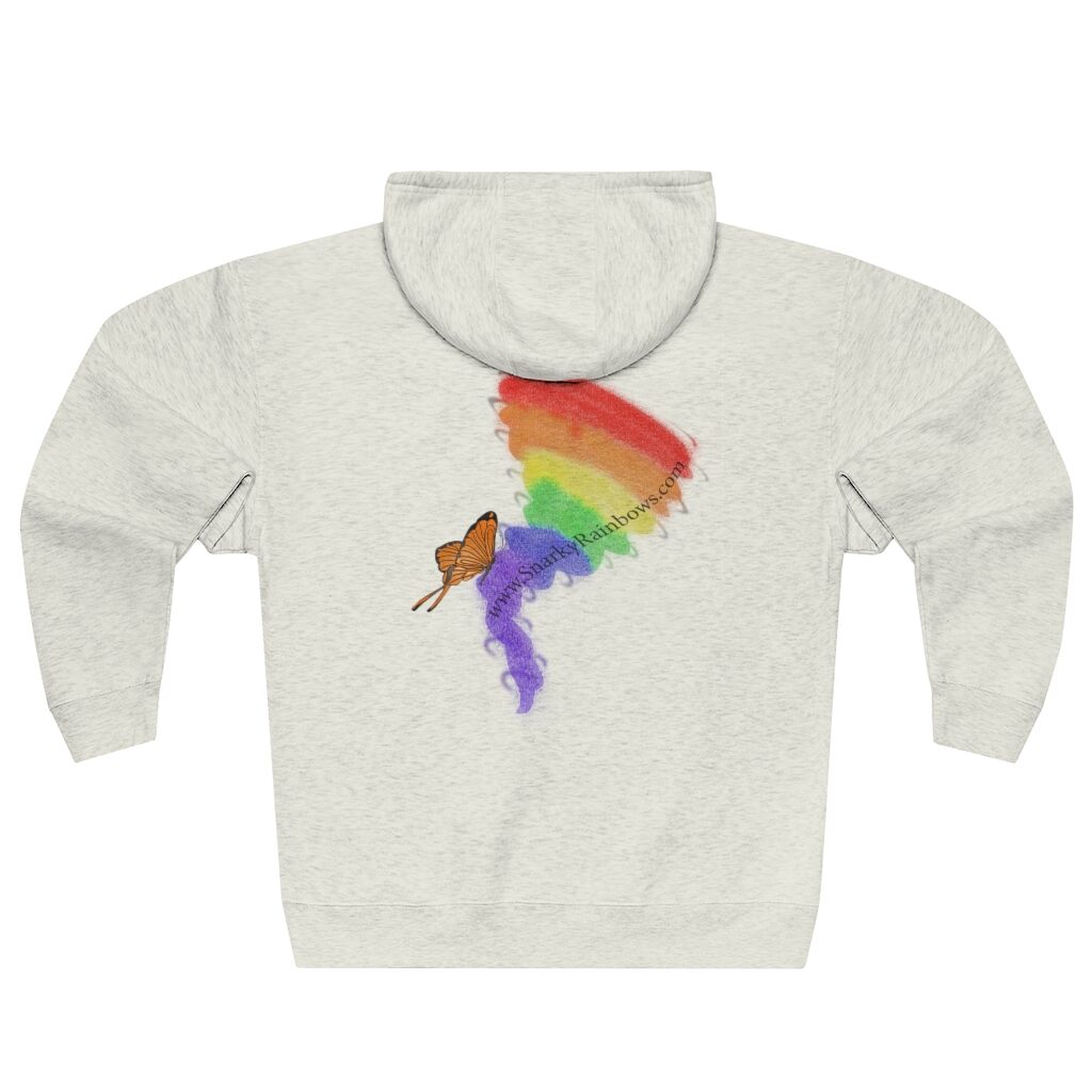 Snarky Rainbows Unisex Premium Full Zip Hoodie
