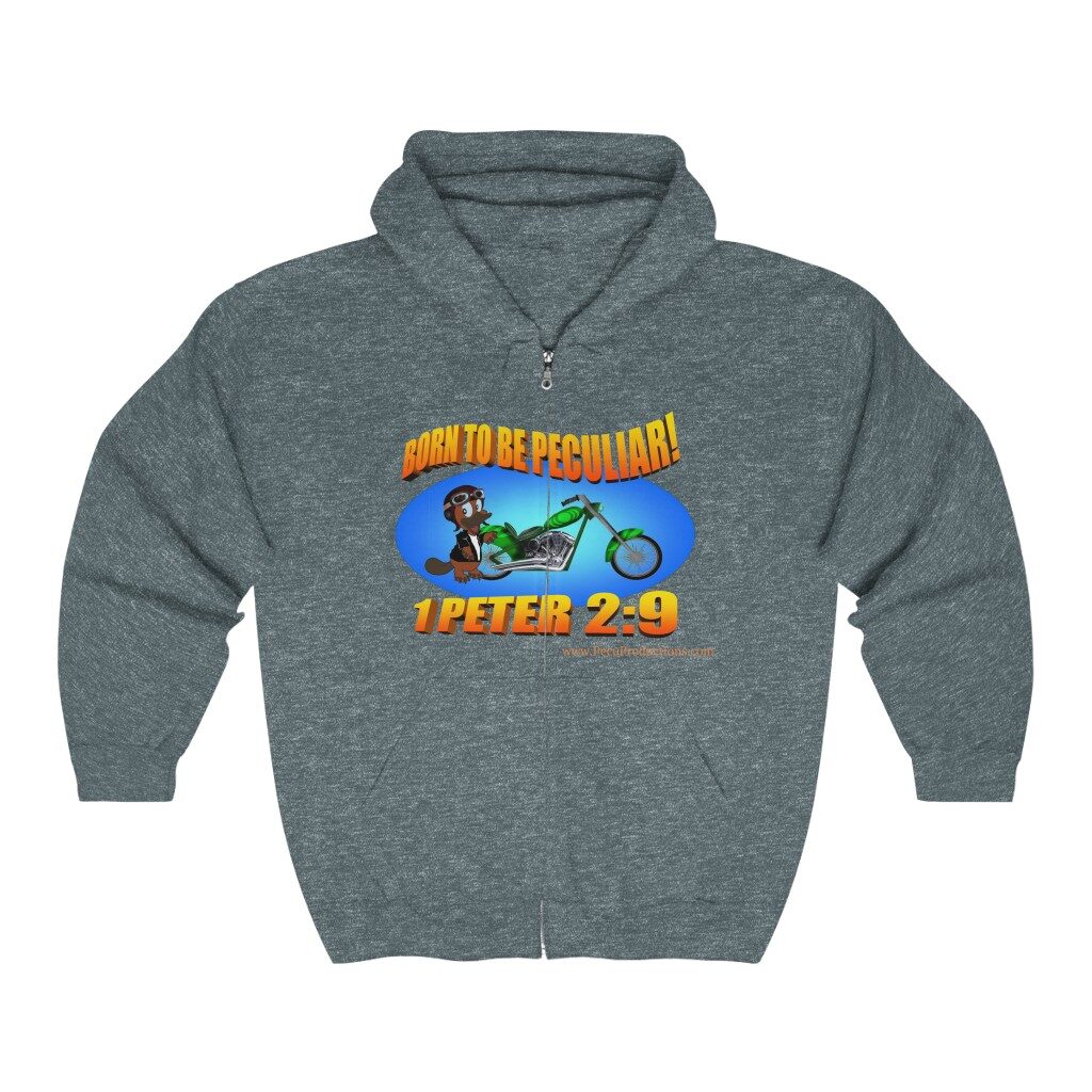 Born to B peculiar Unisex Heavy Blend™ Full Zip Hooded Sweatshirt
