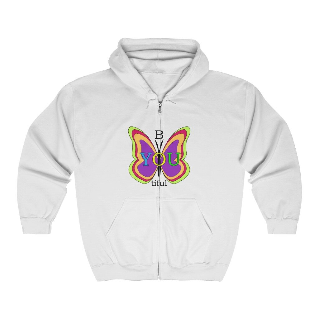 B YOU tiful hoody - front design