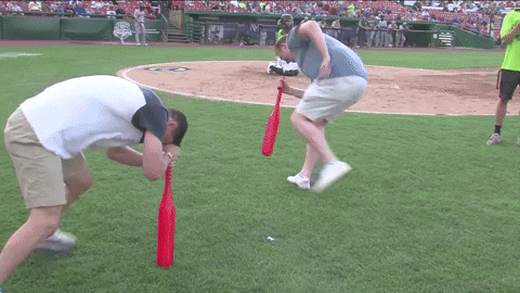 dizzy bat relay race