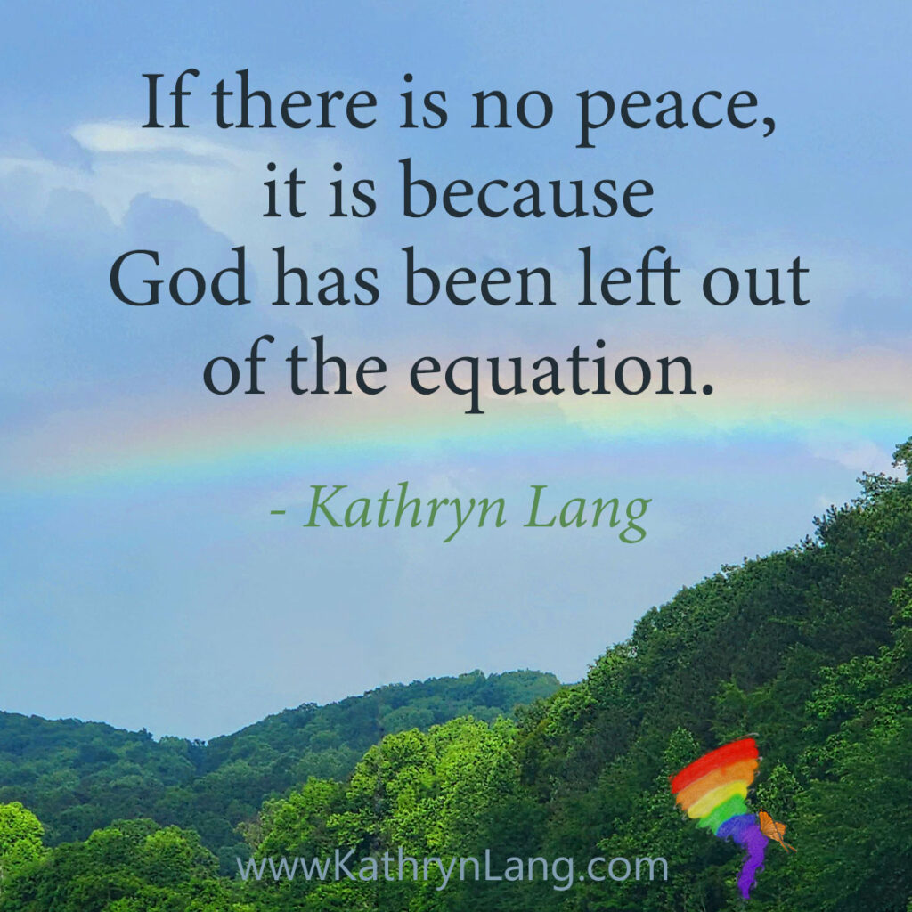 #QuoteoftheDay

If there is no peace,
it is because
God has been left out
of the equation.
- Kathryn Lang